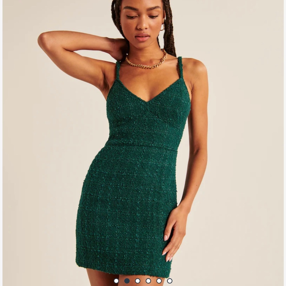 Tweed corset mini dress